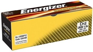 Energizer Industrial LR20 1.5V цена и информация | Батареи | hansapost.ee