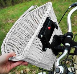 Плетеная корзина для велосипеда с ручкой, белая цена и информация | Iso Trade Спорт, досуг, туризм | hansapost.ee