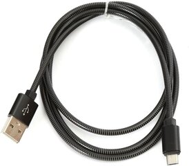 Omega кабель microUSB Metal 1 м, черный (44208) цена и информация | Кабели и провода | hansapost.ee