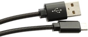 Omega кабель microUSB Metal 1 м, черный (44208) цена и информация | Omega Бытовая техника и электроника | hansapost.ee
