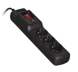 Activejet COMBO 3GN 1,5M black power strip with cord hind ja info | Activejet Elektriseadmed | hansapost.ee