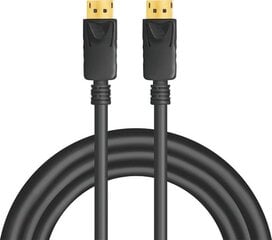DisplayPort Kaabel LogiLink CV0139 Must 5 m hind ja info | Juhtmed ja kaablid | hansapost.ee