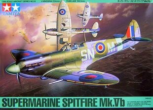 Tamiya - Supermarine Spitfire Mk.Vb, 1/48, 61033 hind ja info | Klotsid ja konstruktorid | hansapost.ee