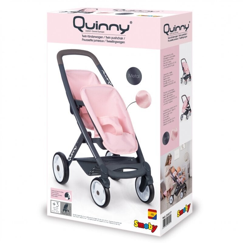 SMOBY Maxi Cosi Quinny Doll Kru jalutuskru kaksikutele hind ja info | Mänguasjad tüdrukutele | hansapost.ee