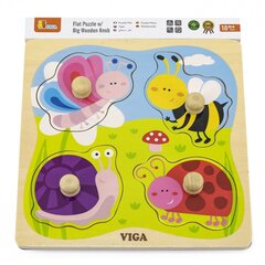 VIGA Puidust Pin Puzzle Putukad hind ja info | Beebide mänguasjad | hansapost.ee