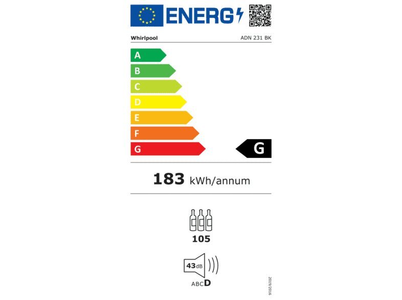 Whirlpool Veinikülm ADN231 цена и информация | Veinikülmkapid | hansapost.ee