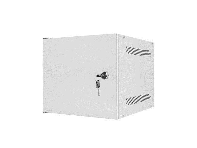 LANBERG 10" WALL-MOUNTED RACK CABINET 4U (280X310, BLACK) hind ja info | Arvutikomponentide tarvikud | hansapost.ee