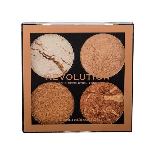 Makeup Revolution Cheek Kit Palette - Palette of brighteners and bronzers 8 g Take A Breather цена и информация | Jumestuskreemid ja puudrid | hansapost.ee