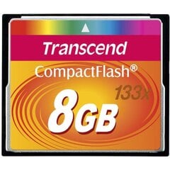 Карта памяти Transcend 8GB CF цена и информация | Карты памяти для фотоаппаратов, камер | hansapost.ee