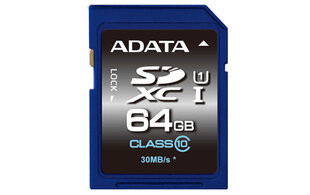 Mälukaart Adata Premier Pro SDXC UHS-I U1 64 GB hind ja info | ADATA Fotoaparaadid, objektiivid ja lisatarvikud | hansapost.ee