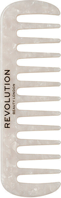 Revolution Haircare Natural Curl Wide Tooth Comb White ( kudrnaté a silné vlasy ) - Hřeben цена и информация | Kammid, juukseharjad ja juuksuri käärid | hansapost.ee
