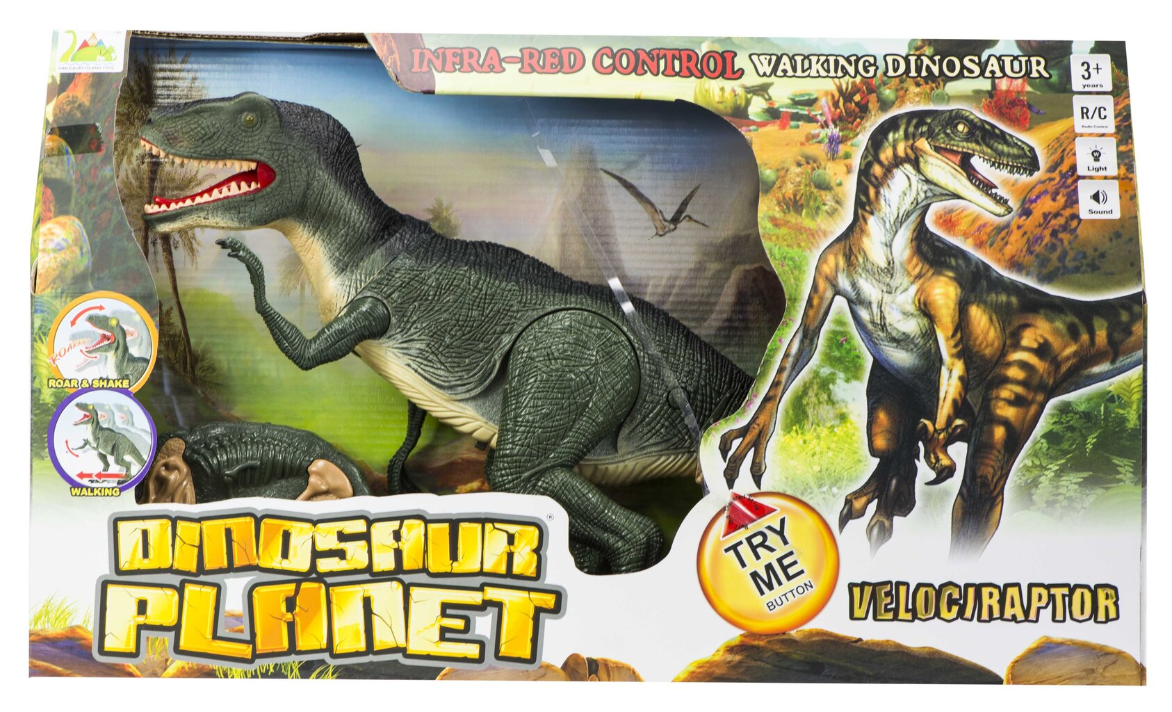 Dinosaurus RC Velociraptor juhitav + helid hind ja info | Mänguasjad poistele | hansapost.ee