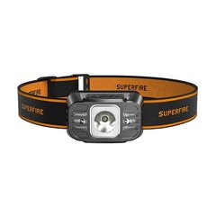 Headlamp Superfire HL75-X, 220lm, USB hind ja info | Pealambid, matkalambid | hansapost.ee