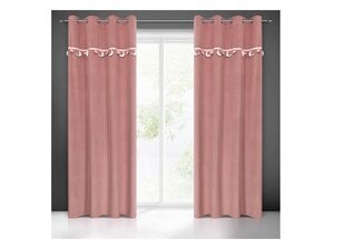 READY CURTAIN MOON 1 140X250 CM TUMEROOSA цена и информация | Шторы, занавески | hansapost.ee