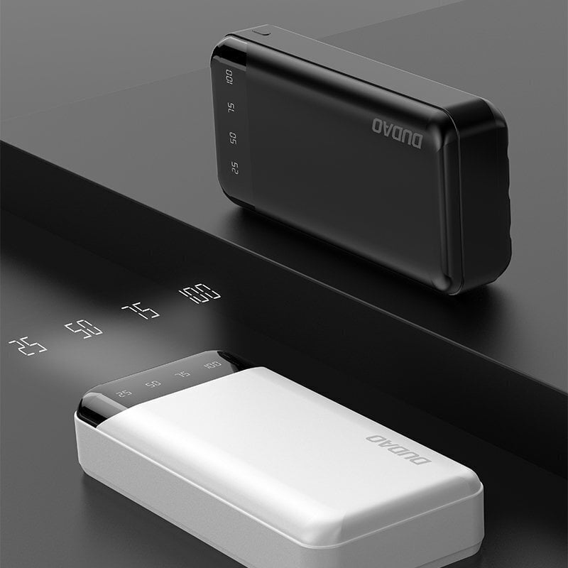 Dudao capacious powerbank with 3 built-in cables 20000mAh USB Type C + micro USB + Lightning white (Dudao K6Pro +) (White) hind ja info | Akupangad | hansapost.ee