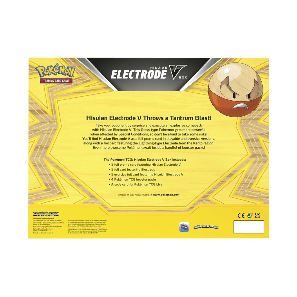 Pokemon TCG - Hisuian Electrode V Box цена и информация | Lauamängud ja mõistatused perele | hansapost.ee