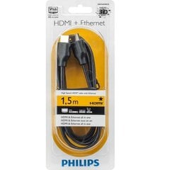 HDMI kaabel Philips SWV5510/00 1.5M 3D, UHD 2160P (4K) цена и информация | Кабели и провода | hansapost.ee