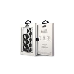 Karl Lagerfeld Liquid Glitter Monogram - iPhone 14 Pro 6,1 , hall hind ja info | Telefonide kaitsekaaned ja -ümbrised | hansapost.ee