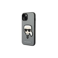 Karl Lagerfeld Saffiano - iPhone 14 6,1 , hall hind ja info | Telefonide kaitsekaaned ja -ümbrised | hansapost.ee