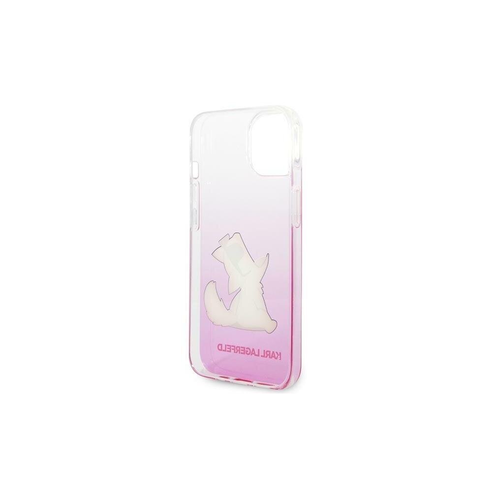 Karl Lagerfeld Choupette - iPhone 14 Plus 6,7 , roosa цена и информация | Telefonide kaitsekaaned ja -ümbrised | hansapost.ee
