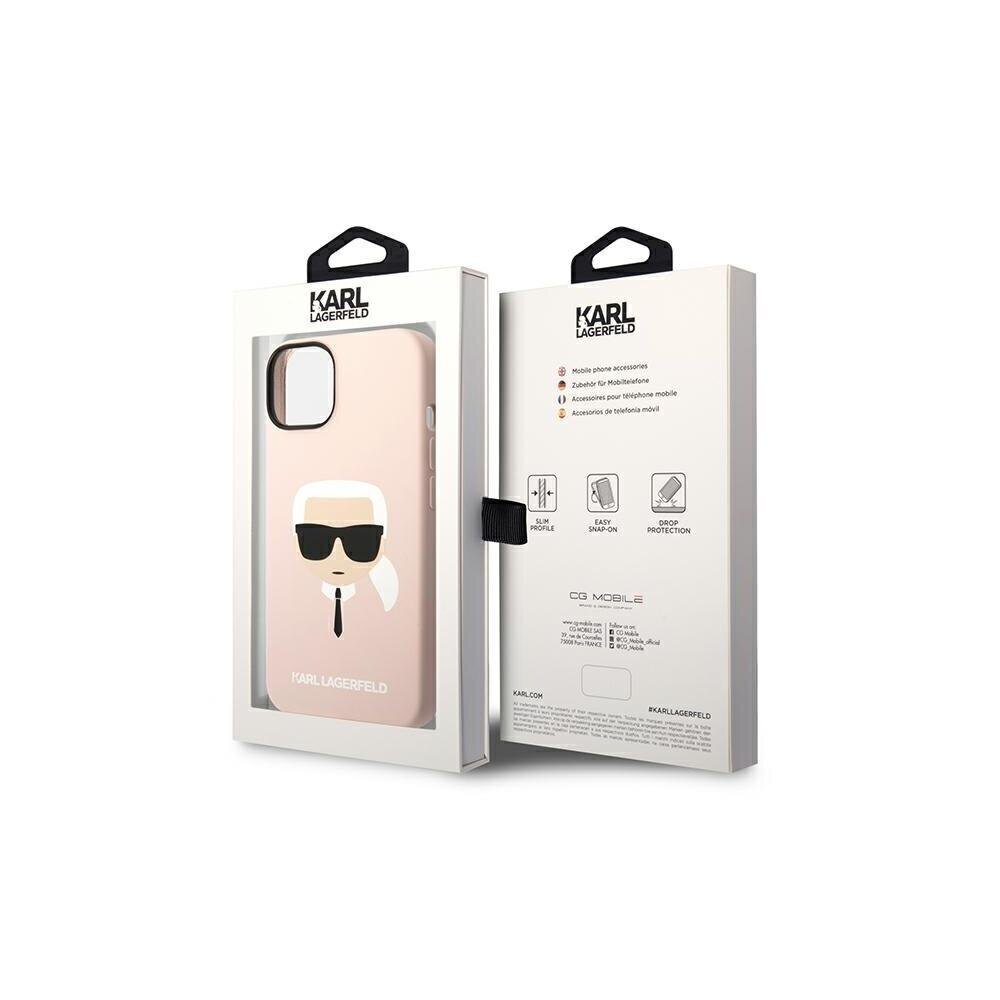 Karl Lagerfeld - iPhone 14 6,1, roosa цена и информация | Telefonide kaitsekaaned ja -ümbrised | hansapost.ee