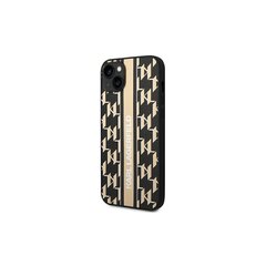 Чехол Karl Lagerfeld для iPhone 14 Plus 6,7 KLHCP14MPGKLSKW коричневый HC PU Monogram Stripe цена и информация | Чехлы для телефонов | hansapost.ee