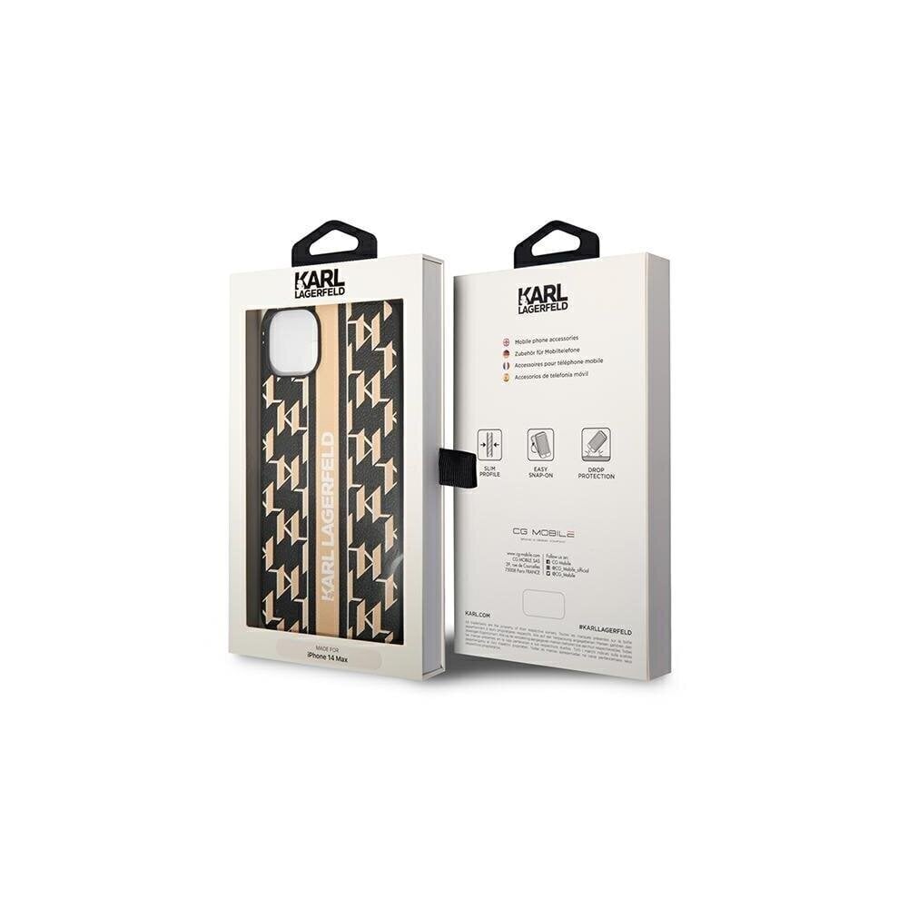 Karl Lagerfeld Monogram - iPhone 14 Plus 6,7, pruun hind ja info | Telefonide kaitsekaaned ja -ümbrised | hansapost.ee