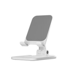Devia adjustable folding holder stand EL161 for phone tablet white цена и информация | Дополнительные принадлежности | hansapost.ee