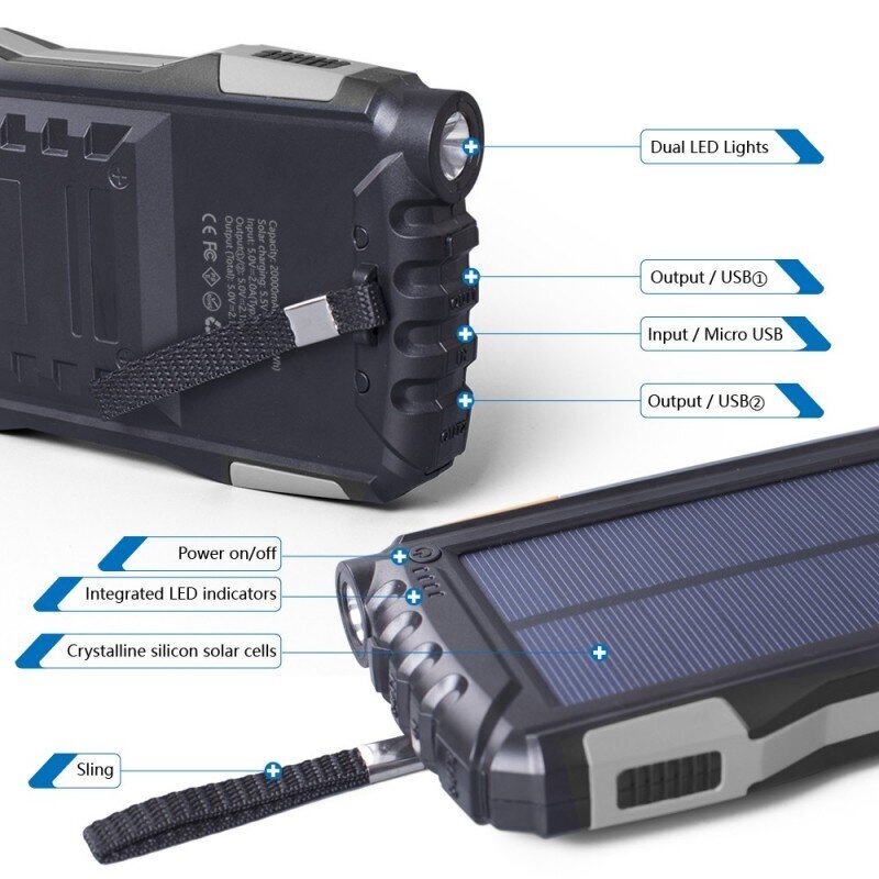 Denver PSO-20007 (20000mAh) hind ja info | Akupangad | hansapost.ee