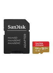 SanDisk SDSQXA2-064G-GN6MA MicroSDXC 64 ГБ (+ адаптер SD) цена и информация | Карты памяти для фотоаппаратов, камер | hansapost.ee