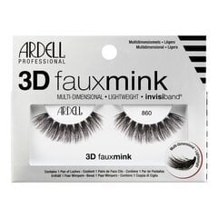 Ardell 3D Faux Mink 860 - Multilayer false eyelashes 1.0ks Black цена и информация | Накладные ресницы, керлеры | hansapost.ee