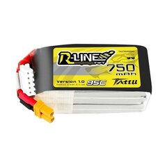 Аккумулятор Tattu Gens Ace R-Line 750MAH 14,8V 95C 4S1P XT30 цена и информация | Аккумуляторы | hansapost.ee