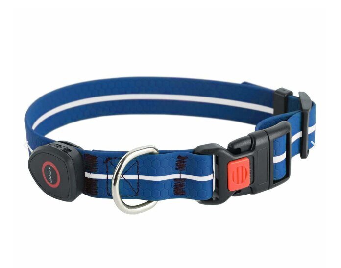 Valgustatud LED koera kaelarihm - signaalikelder MT7113 (sinine) цена и информация | Koerte kaelarihmad ja traksid | hansapost.ee