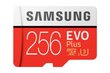 Samsung EVO PLUS 256GB MicroSD su adapteriu (MB-MC256HA/EU) цена и информация | Fotoaparaatide mälukaardid | hansapost.ee