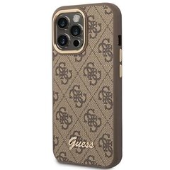 Guess GUHCP14XHG4SHW для iPhone 14 Pro Max, коричневый цена и информация | Чехлы для телефонов | hansapost.ee