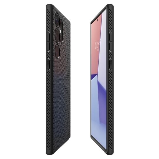 Case SPIGEN Liquid Air ACS05614 for Samsung Galaxy S23 Ultra - Matte Black hind ja info | Telefonide kaitsekaaned ja -ümbrised | hansapost.ee