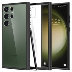 Case SPIGEN Ultra Hybrid ACS05618 for Samsung Galaxy S23 Ultra - Matte Black hind ja info | Telefonide kaitsekaaned ja -ümbrised | hansapost.ee