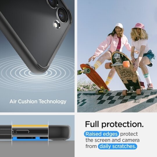 Case SPIGEN Ultra Hybrid ACS05669 for Samsung Galaxy S23 Plus - Matte Black цена и информация | Telefonide kaitsekaaned ja -ümbrised | hansapost.ee