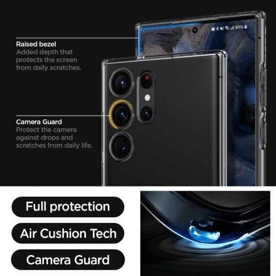 Case SPIGEN Liquid Crystal ACS05611 for Samsung Galaxy S23 Ultra- Space Crystal цена и информация | Telefonide kaitsekaaned ja -ümbrised | hansapost.ee
