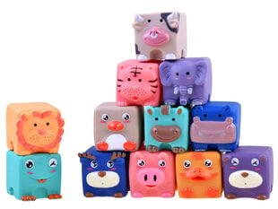 Kummist klotsid mänguasjad Loomaaed цена и информация | Игрушки для малышей | hansapost.ee
