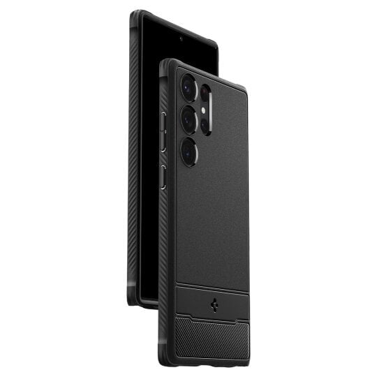 Case SPIGEN Rugged Armor ACS05613 for Samsung Galaxy S23 Ultra - Matte Black цена и информация | Telefonide kaitsekaaned ja -ümbrised | hansapost.ee