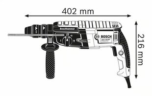 Bosch GBH 2-28 F Professional 880 W 900 RPM SDS Plus цена и информация | Перфораторы | hansapost.ee