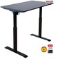 Reguleeritava kõrgusega laud, SUN - FLEX ® EASYDESK ELITE, musta värvi цена и информация | Arvutilauad, kirjutuslauad | hansapost.ee