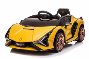 Elektriauto Lamborghini Sian, 12V, Yellow цена и информация | Электромобили для детей | hansapost.ee