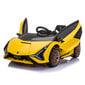 Elektriauto Lamborghini Sian, 12V, Yellow цена и информация | Laste elektriautod | hansapost.ee