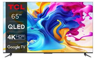 TV Set TCL 65'' 4K/Smart QLED 3840x2160 2 GB Wireless LAN Bluetooth Google TV цена и информация | TCL Телевизоры и аксессуары | hansapost.ee