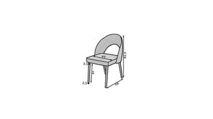 Стул ADRK Furniture 82 Rodos, серый цена и информация | Стулья для кухни и столовой | hansapost.ee