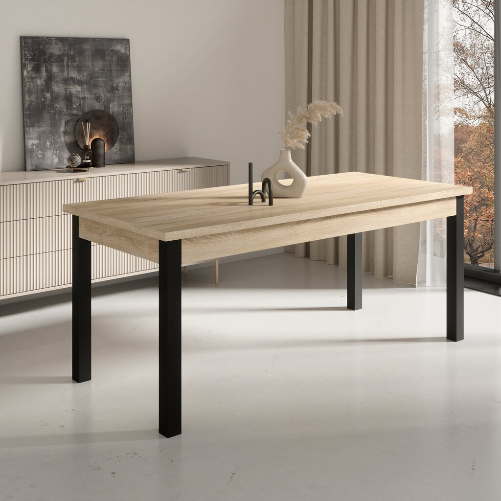 Köögimööbli komplekt ADRK Furniture 82 Rodos, roheline/pruun hind ja info | Söögilauakomplektid | hansapost.ee