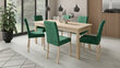 Köögimööbli komplekt ADRK Furniture 81 Rodos, roheline/pruun цена и информация | Söögilauakomplektid | hansapost.ee