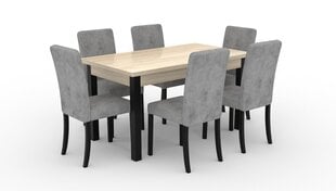 Кухонный гарнитур ADRK Furniture 81 Rodos, серый/коричневый цена и информация | Комплекты мебели для столовой | hansapost.ee